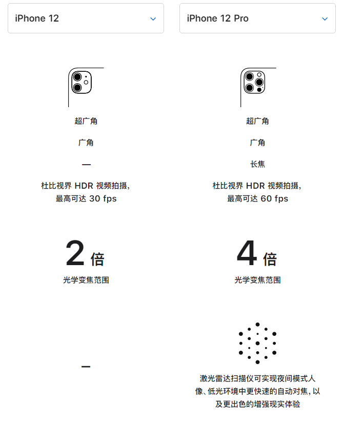 岢岚苹果手机维修分享苹果 iPhone 12 与 iPhone 12 Pro 选哪款 